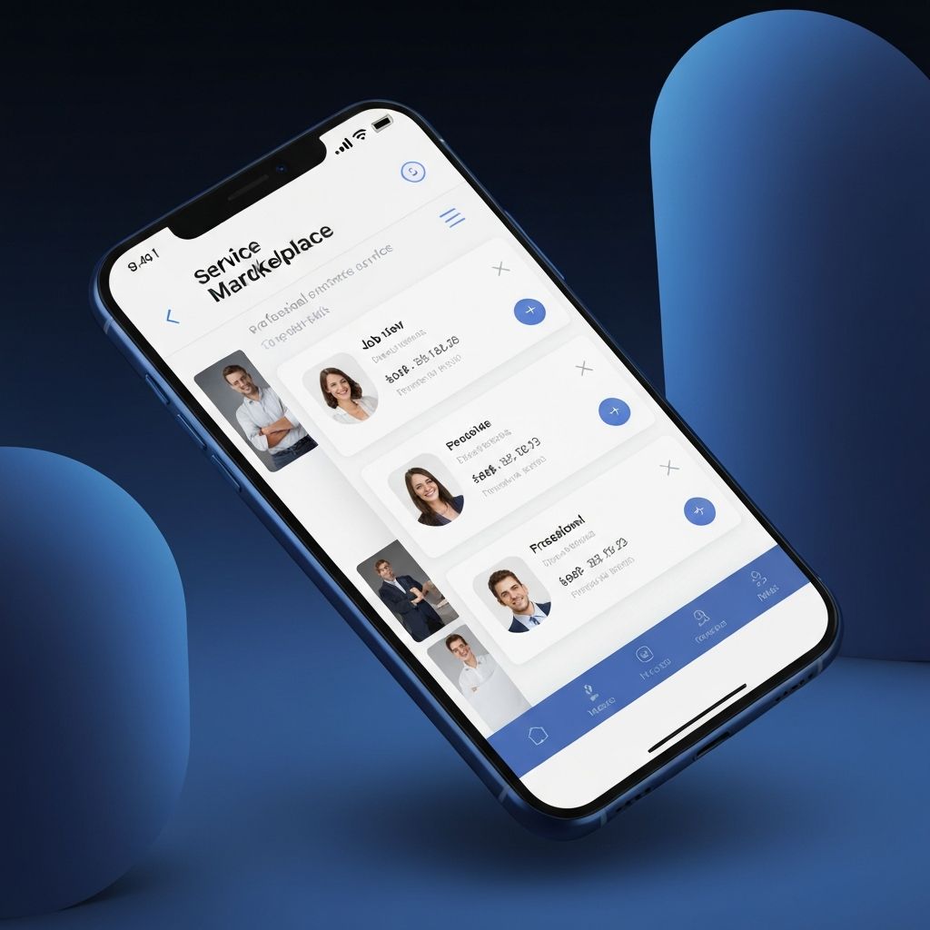 UstaTap mobile app interface